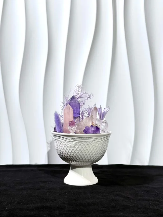 Violet Reverie Crystal Chalice