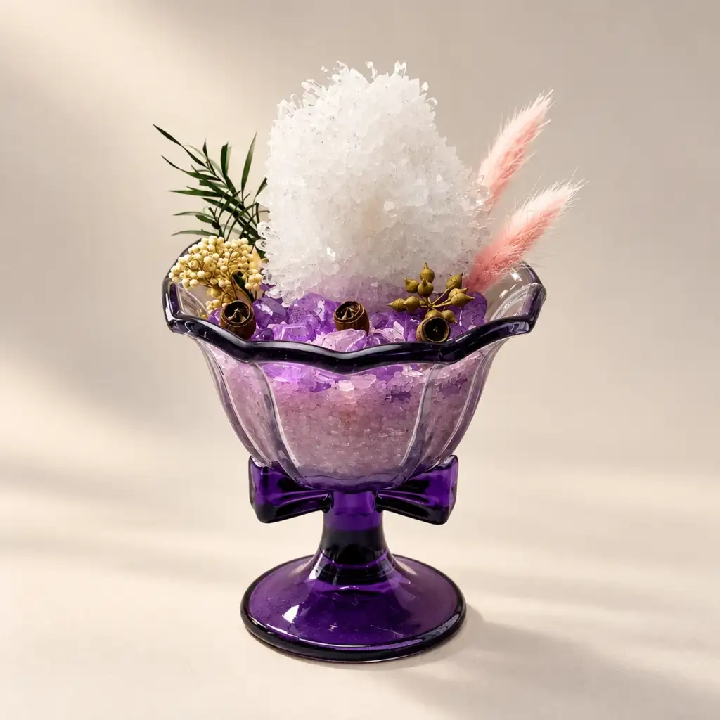 White Bloom Crystal Chalice